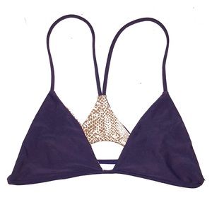 Acacia Blackberry Bikini Top